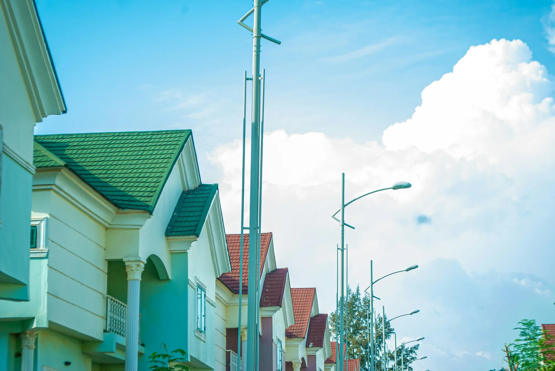 Row of homes in Abuja — representative photograph